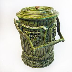 Vintage Chinoiserie Plastic Ice Bucket